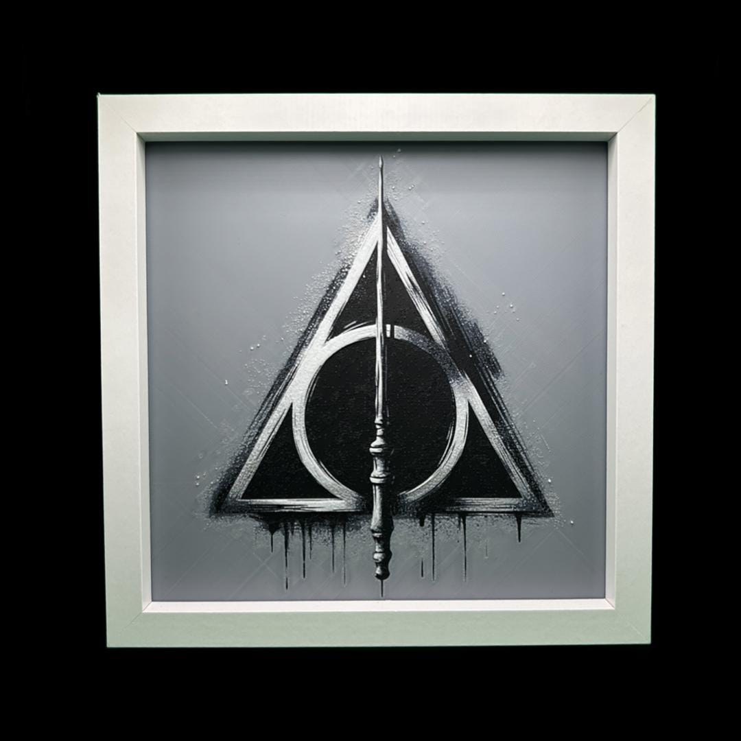 The Deathly Hallows - Harry Potter 3D Printed Fan Art