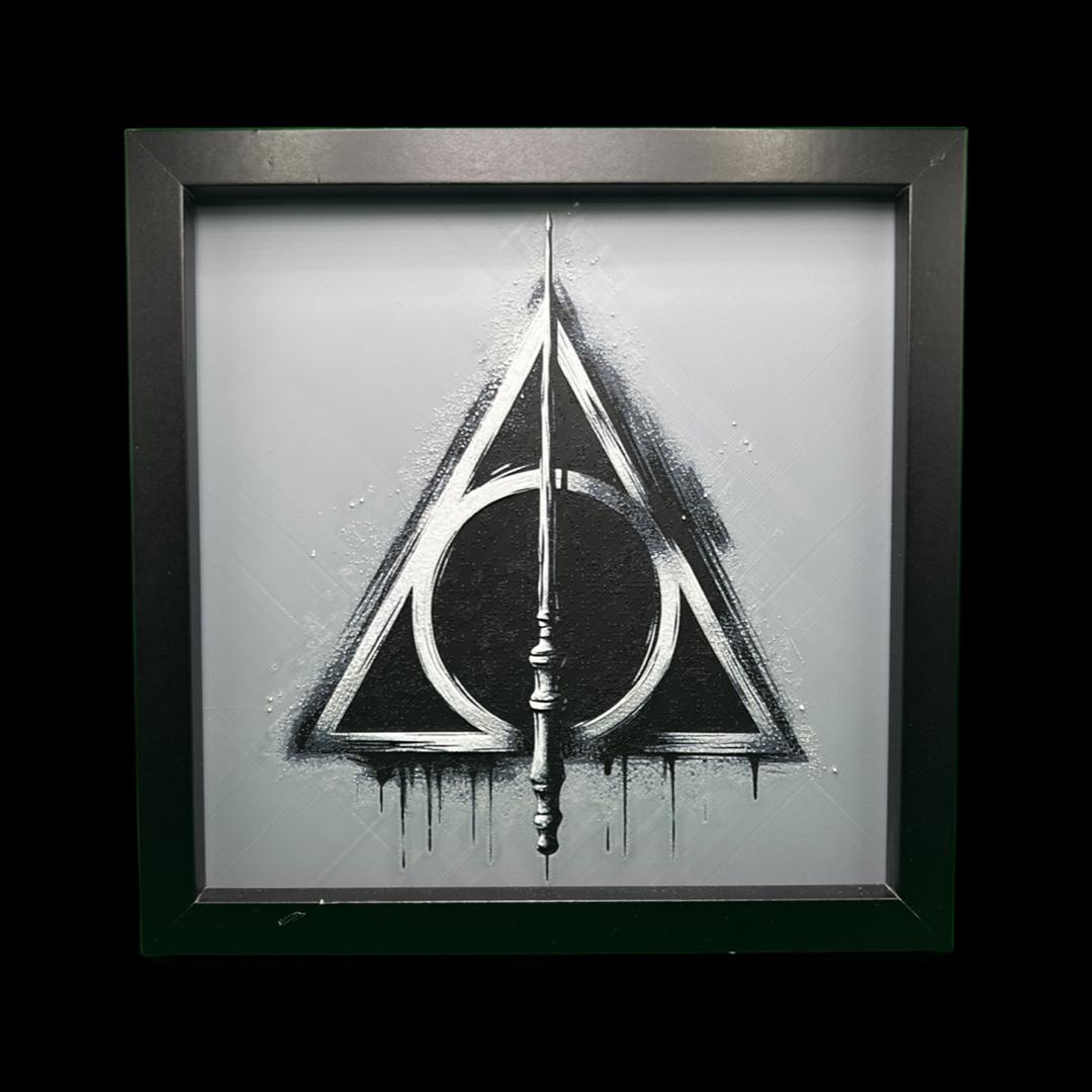 The Deathly Hallows - Harry Potter 3D Printed Fan Art