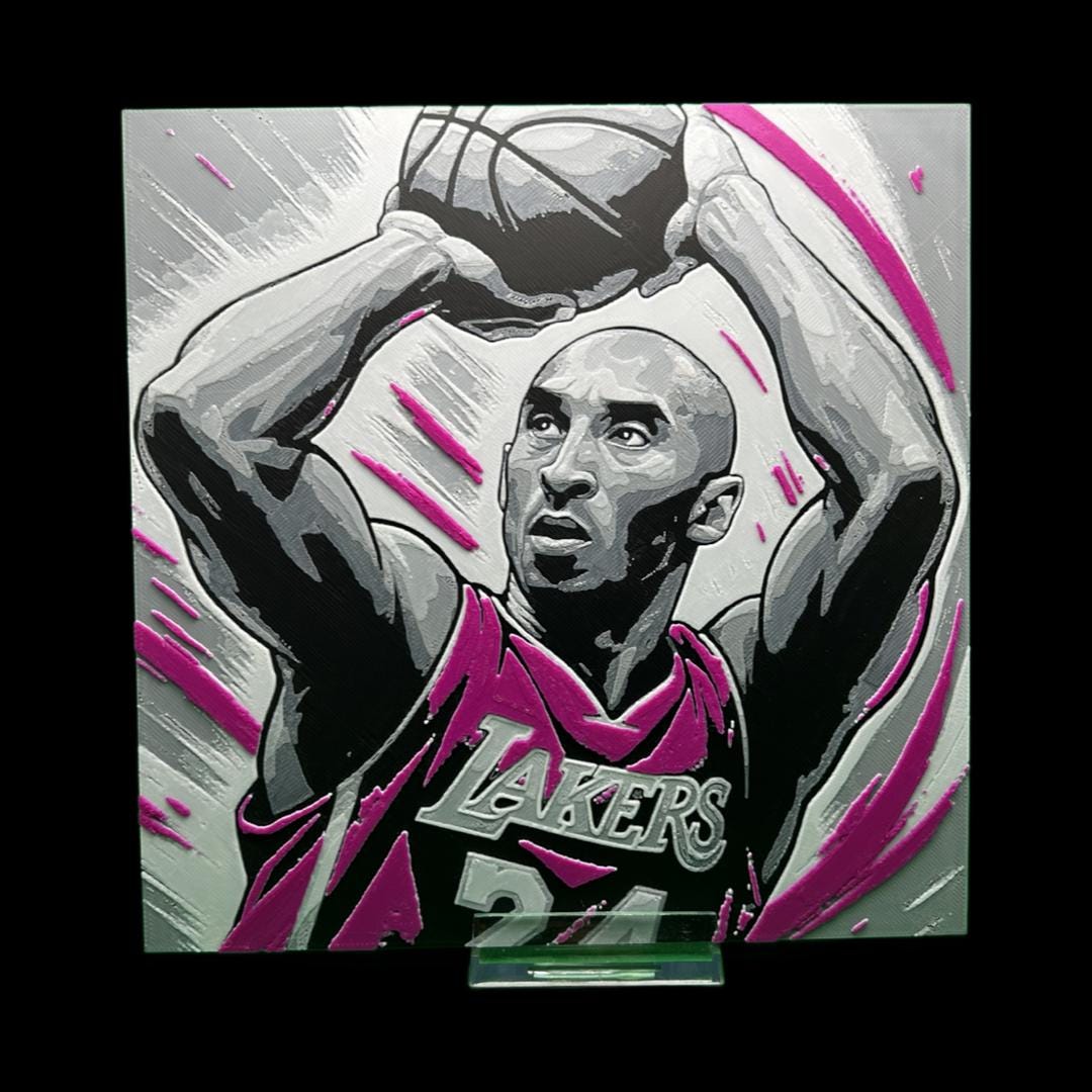 Kobe Bryant - The Lakers 3D Printed Fan Art