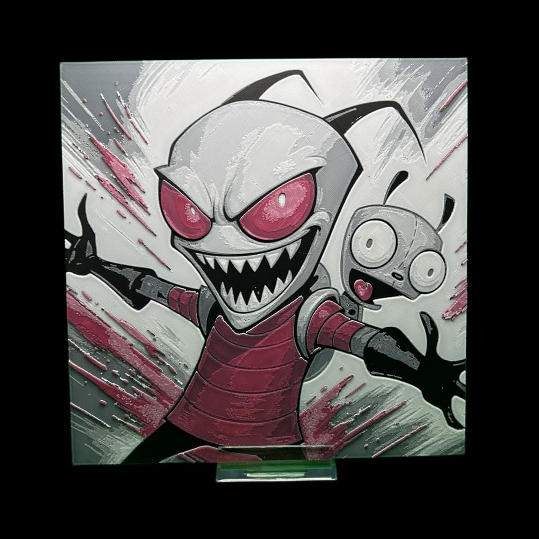 Invader Zim 3D Printed Fan Art
