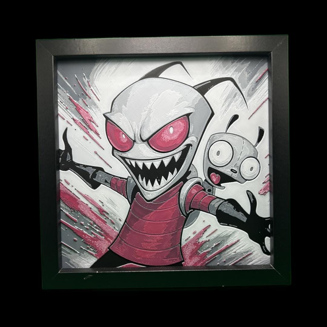 Invader Zim 3D Printed Fan Art