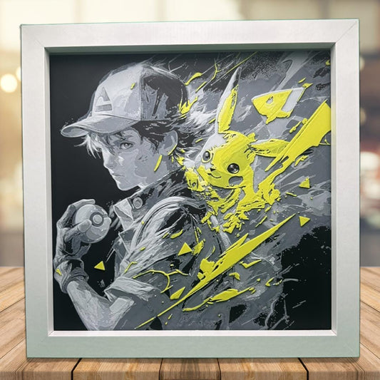 Ash Ketchum and Pikachu 3D Printed Fan Art
