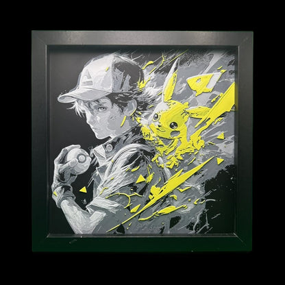 Ash Ketchum and Pikachu 3D Printed Fan Art