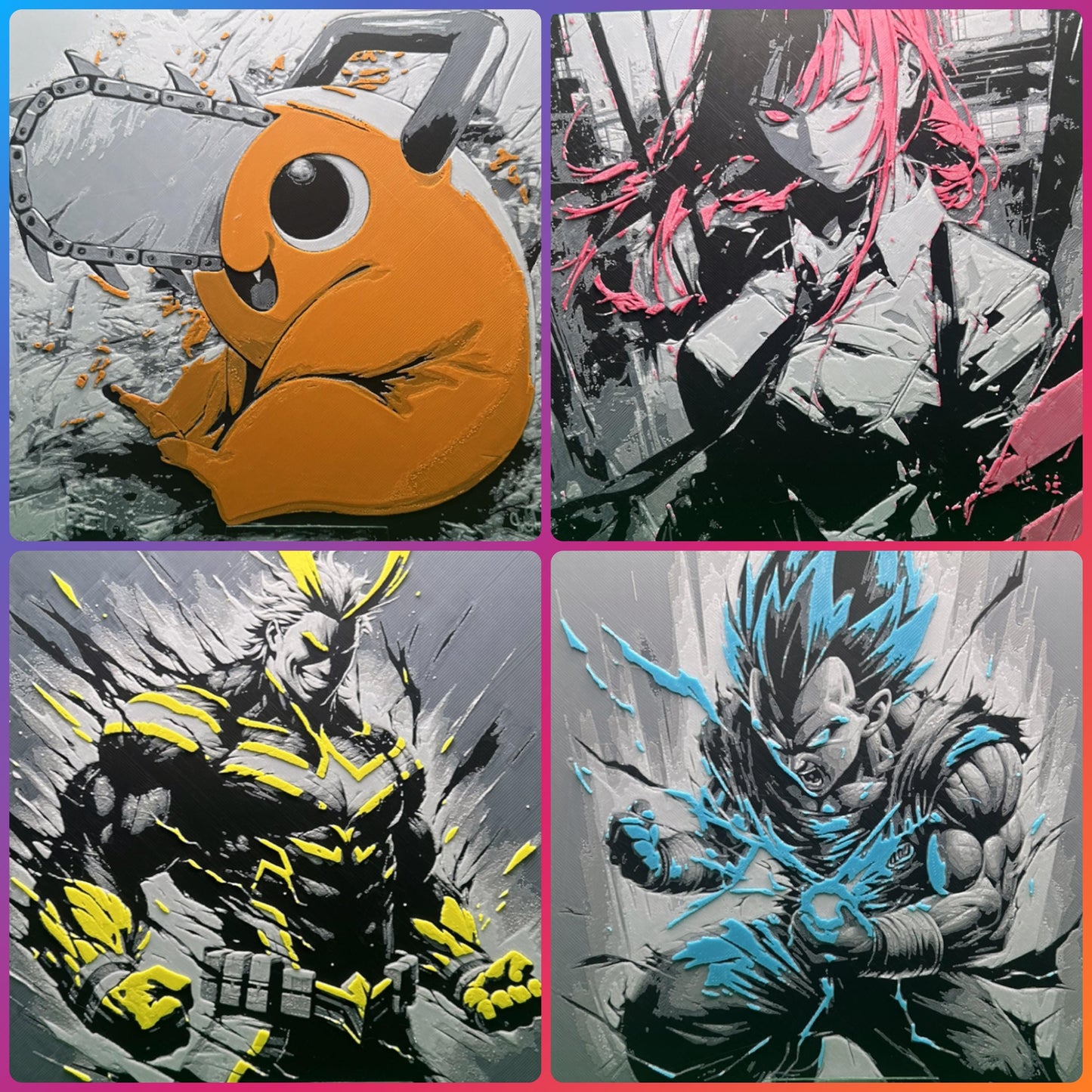Vegeta - Dragon Ball Z 3D Printed Fan Art