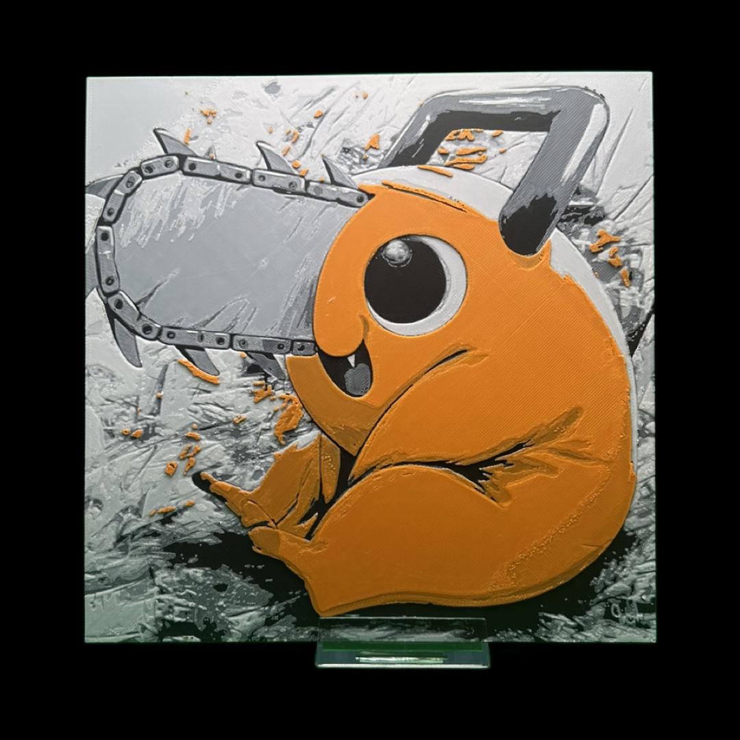 Pochita - Chainsaw Man 3D Printed Fan Art