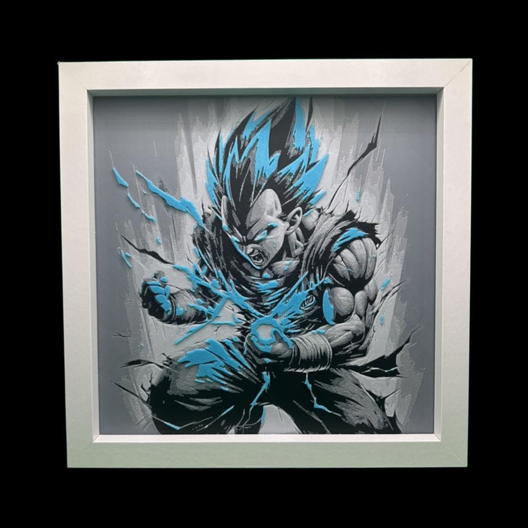 Vegeta - Dragon Ball Z 3D Printed Fan Art