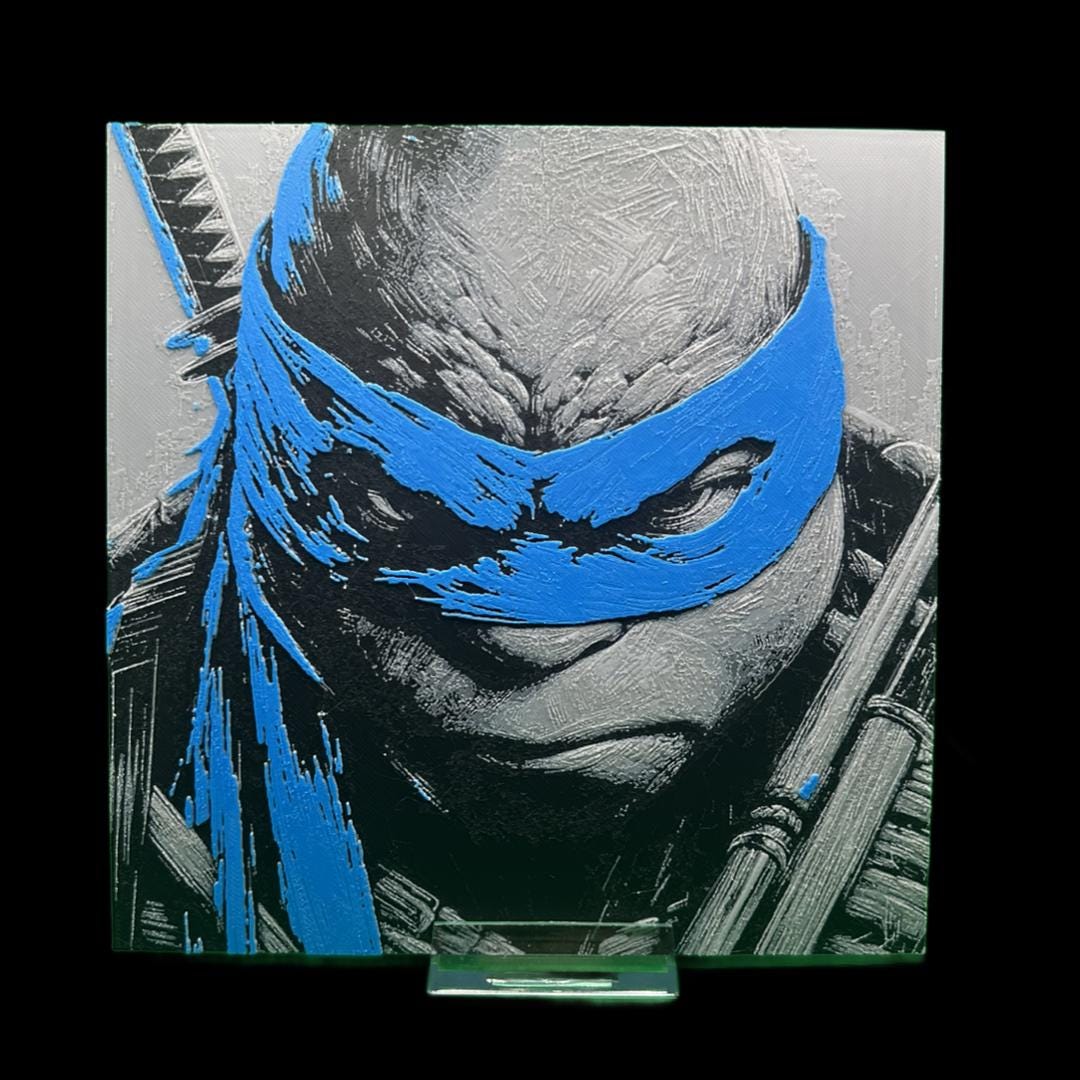 Leonardo - TMNT 3D Printed Fan Art – 3D PRINTED WALL ART