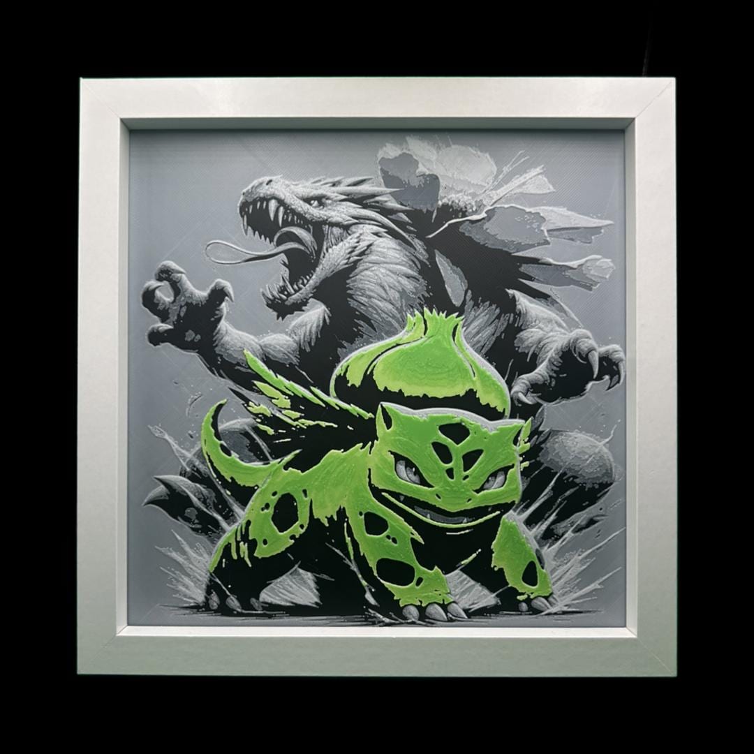 Bulbasaur Evolution - Pokémon 3D Printed Fan Art