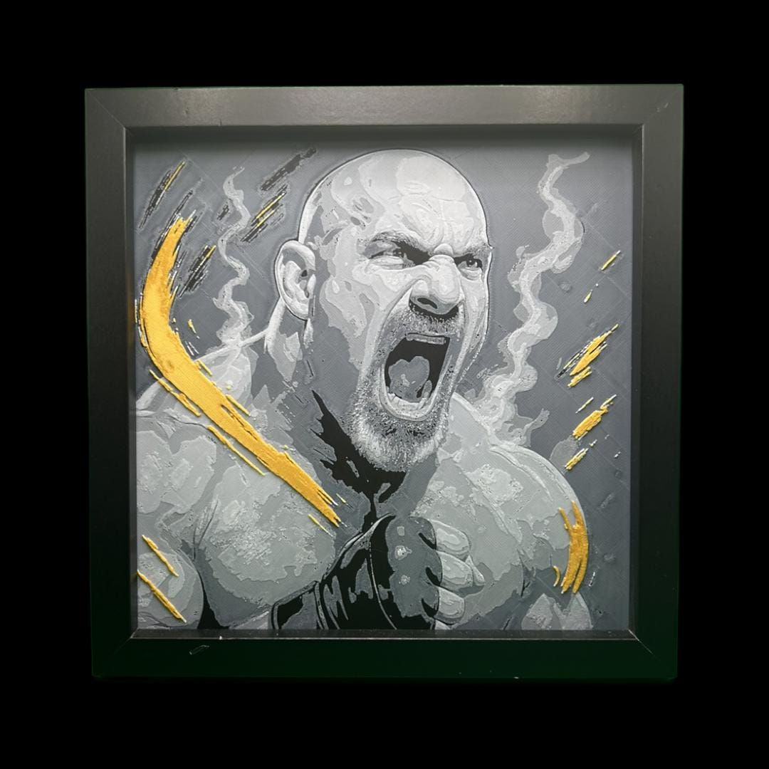 Goldberg - WCW 3D Printed Fan Art