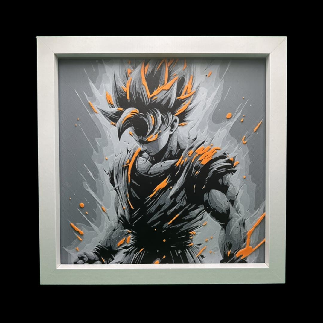 Goku - Dragon Ball Z 3D Printed Fan Art