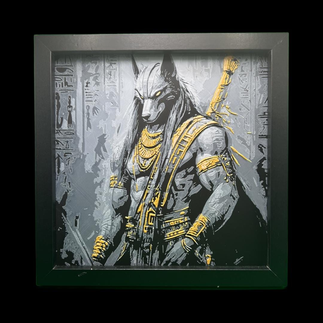 Anubis the Egyptian God of Afterlife 3D Printed Fan Art