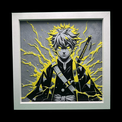 Zenitsu Agatsuma 3D Printed Fan Art