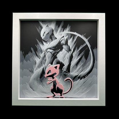 Mew Mewtwo - Pokémon 3D Printed Fan Art