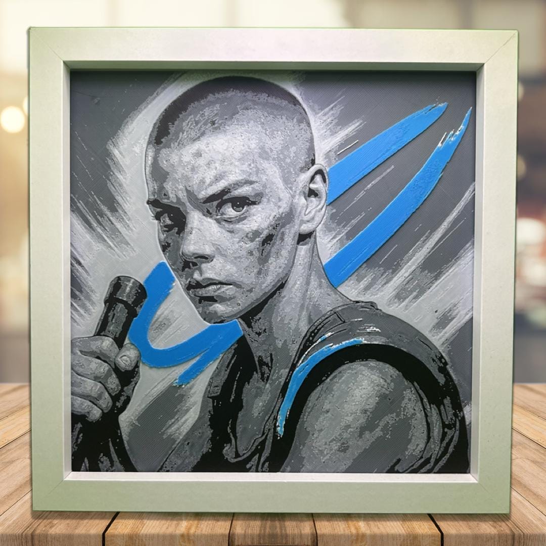 Furiosa - A Mad Max Saga 3D Printed Fan Art