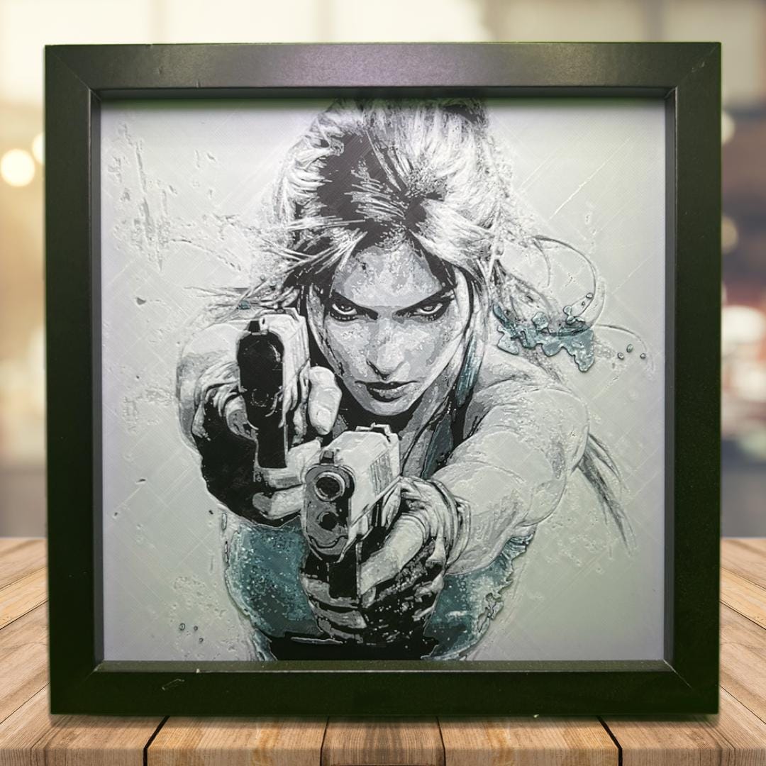 Lara Croft  Tomb Raider 3D Printed Fan Art