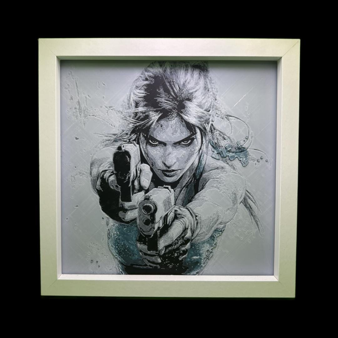 Lara Croft  Tomb Raider 3D Printed Fan Art