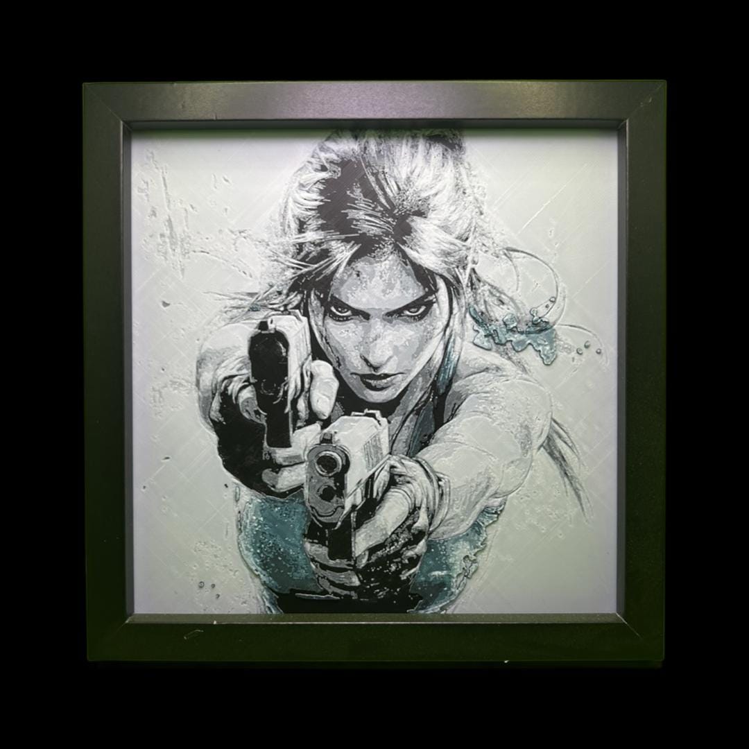 Lara Croft  Tomb Raider 3D Printed Fan Art