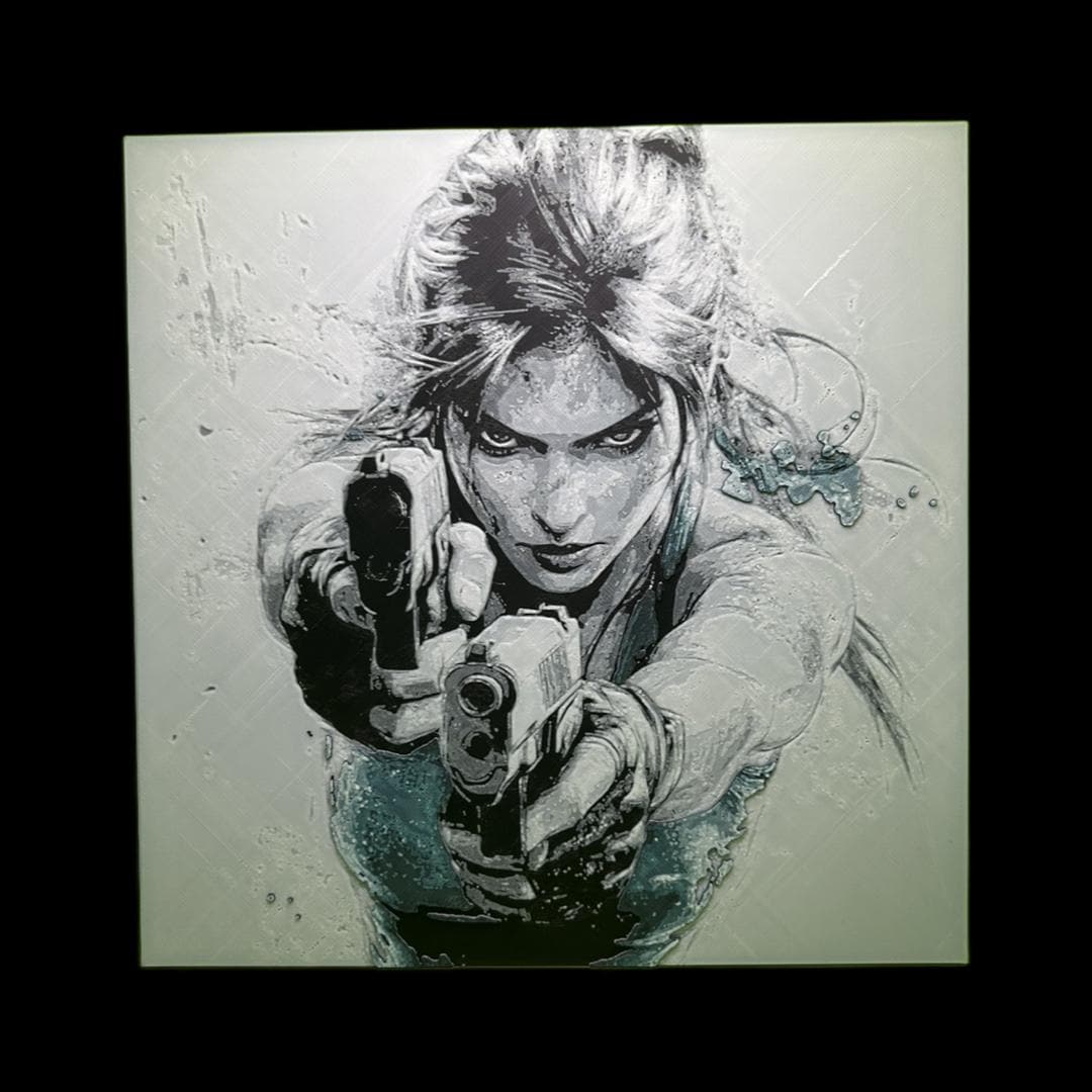 Lara Croft  Tomb Raider 3D Printed Fan Art