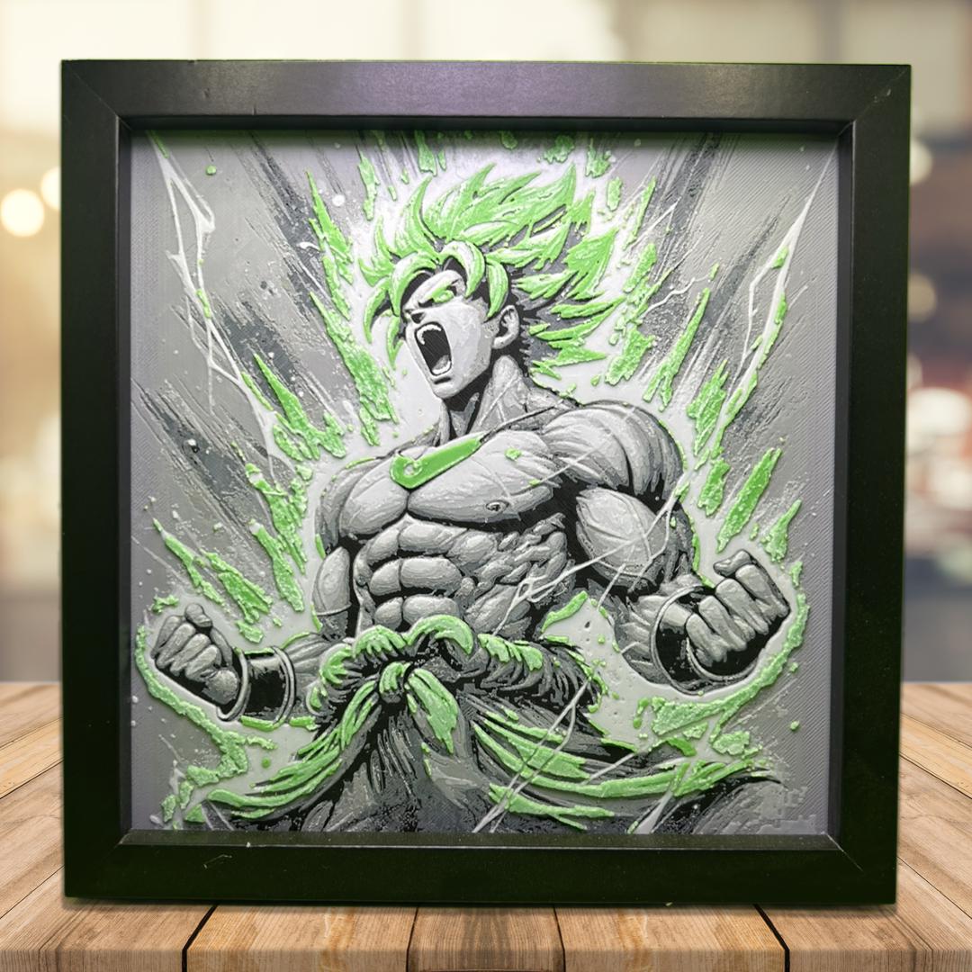 Broly - Dragon Ball Z 3D Printed Fan Art