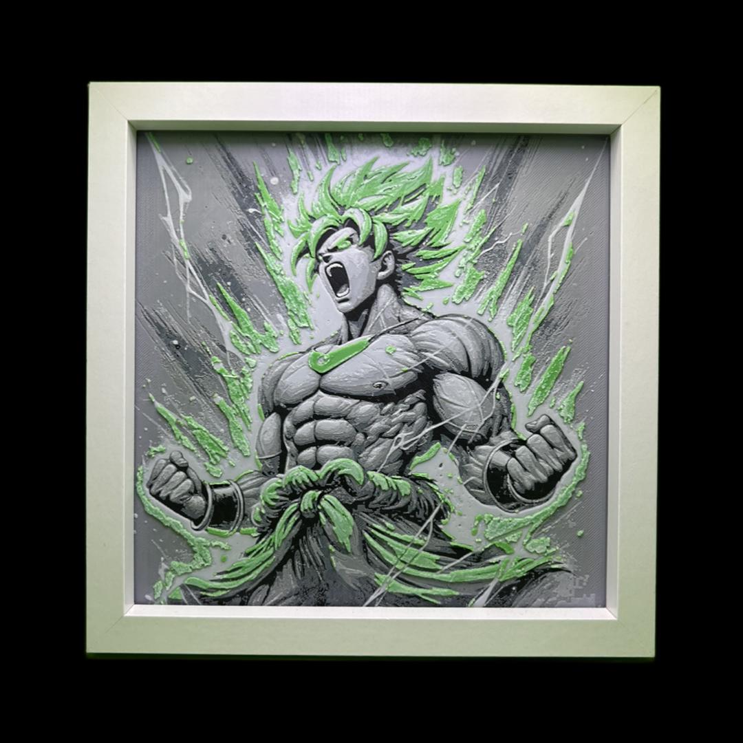 Broly - Dragon Ball Z 3D Printed Fan Art