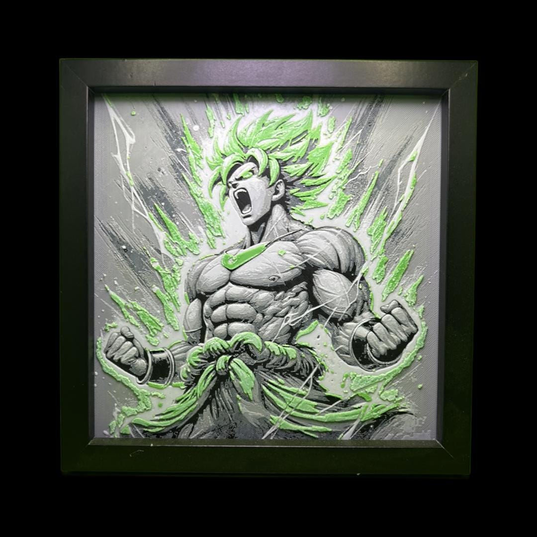 Broly - Dragon Ball Z 3D Printed Fan Art