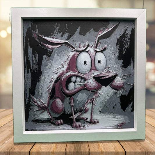 Courage the Cowardly Dog 3D Printed Fan Art