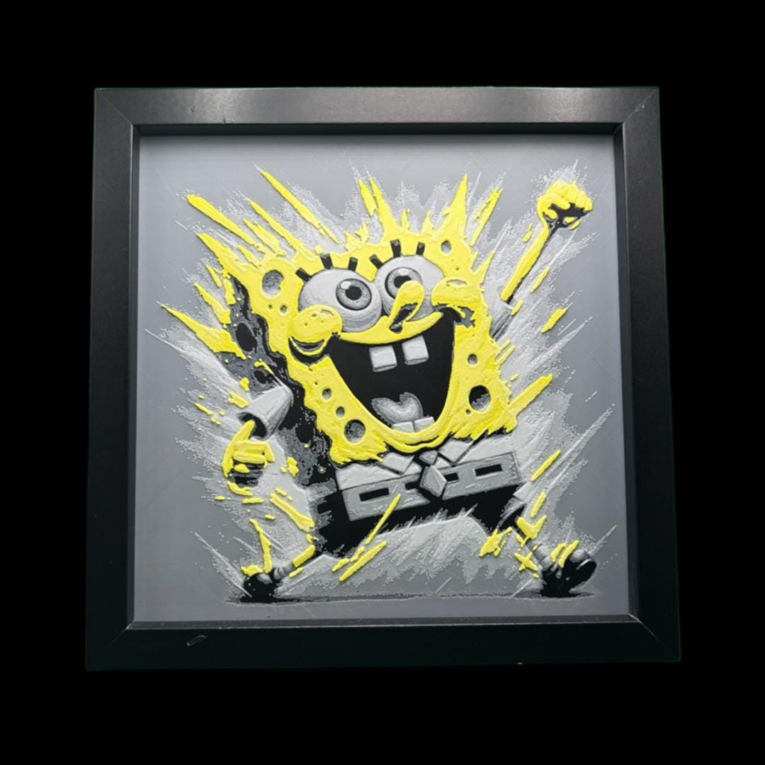 SpongeBob SquarePants 3D Printed Fan Art