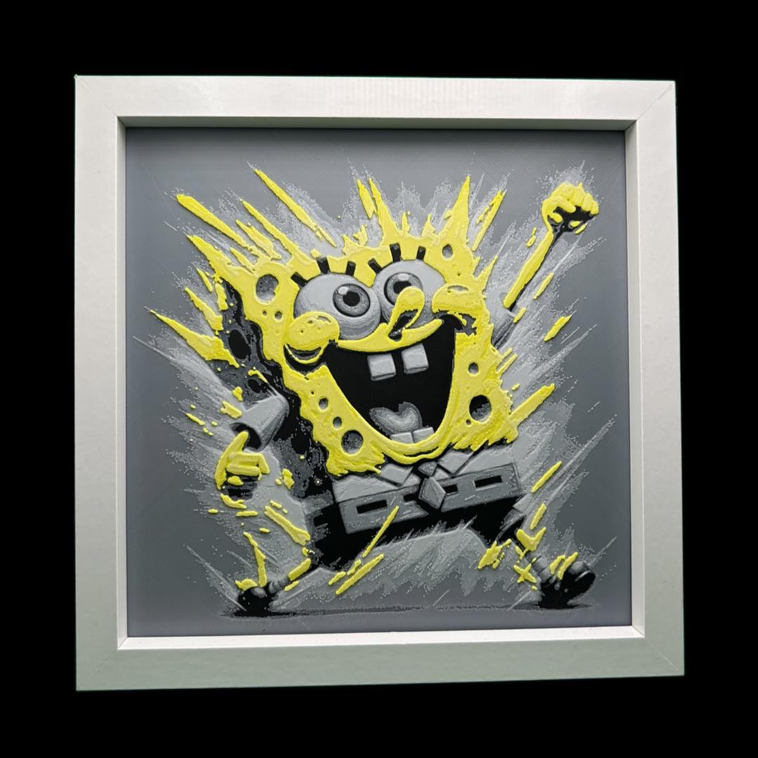 SpongeBob SquarePants 3D Printed Fan Art