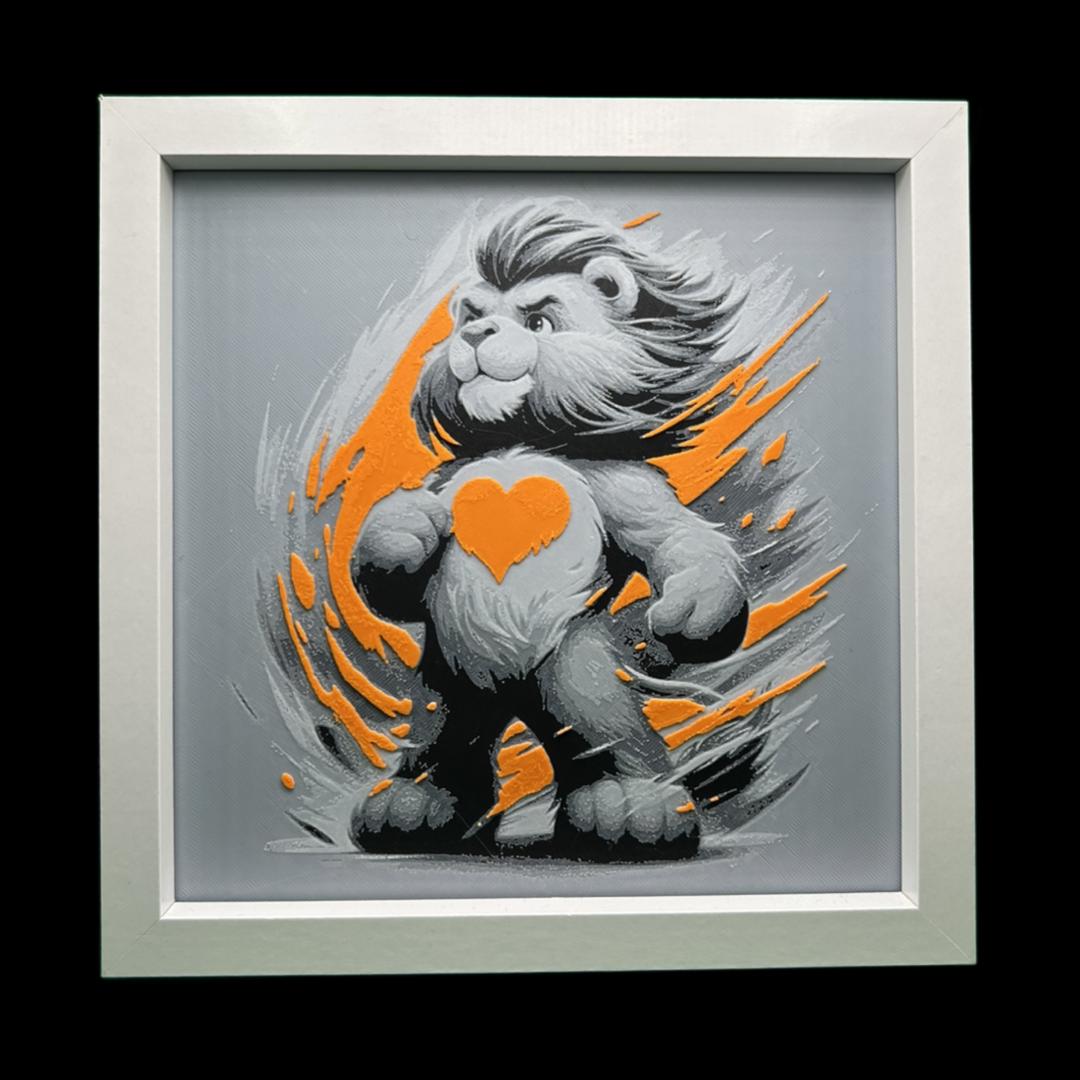 Brave heart - Care Bears 3D Printed Fan Art