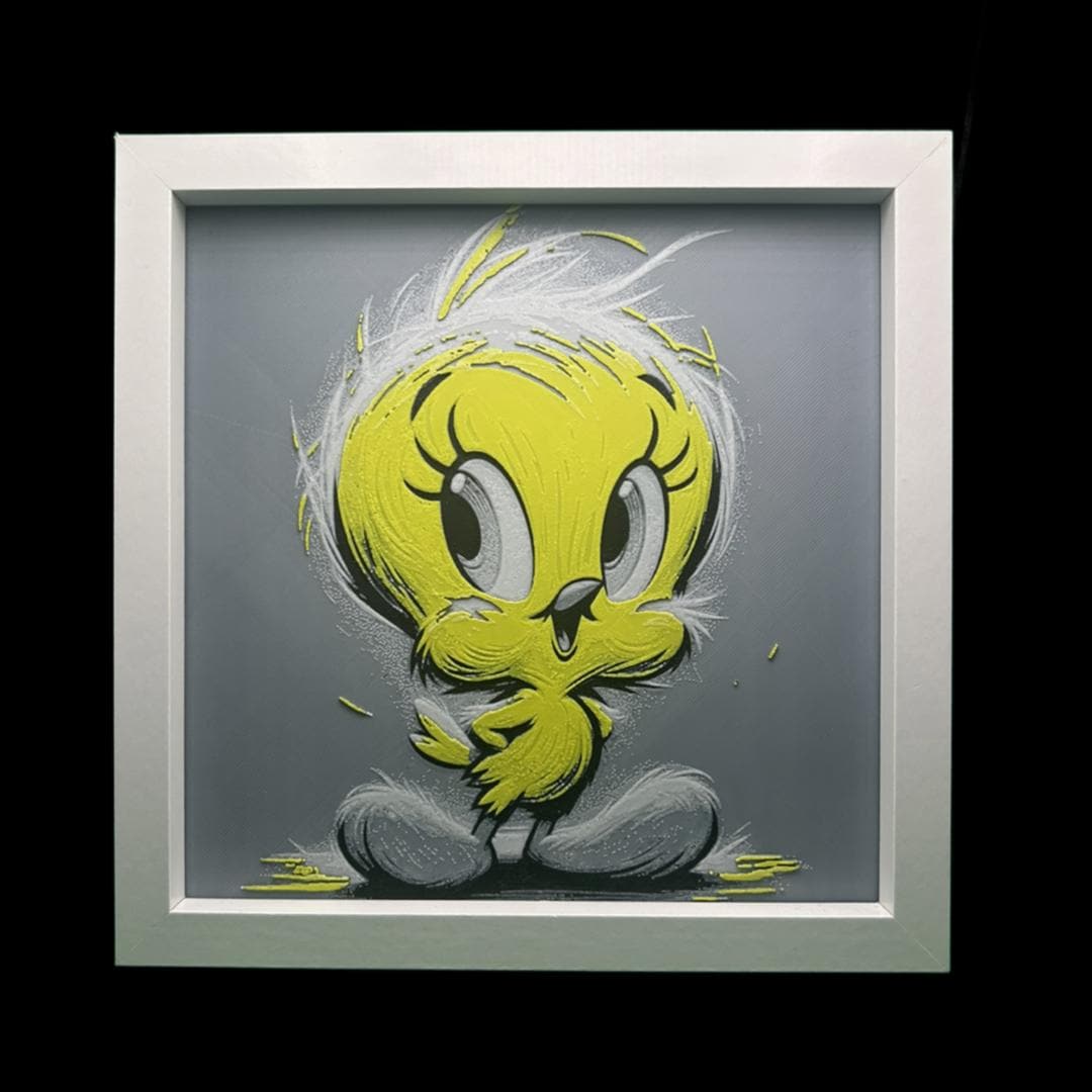 Tweety Pie - Bird 3D Printed Fan Art