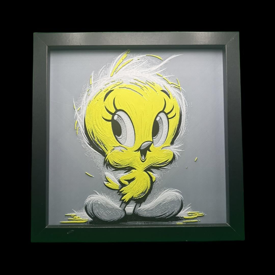 Tweety Pie - Bird 3D Printed Fan Art
