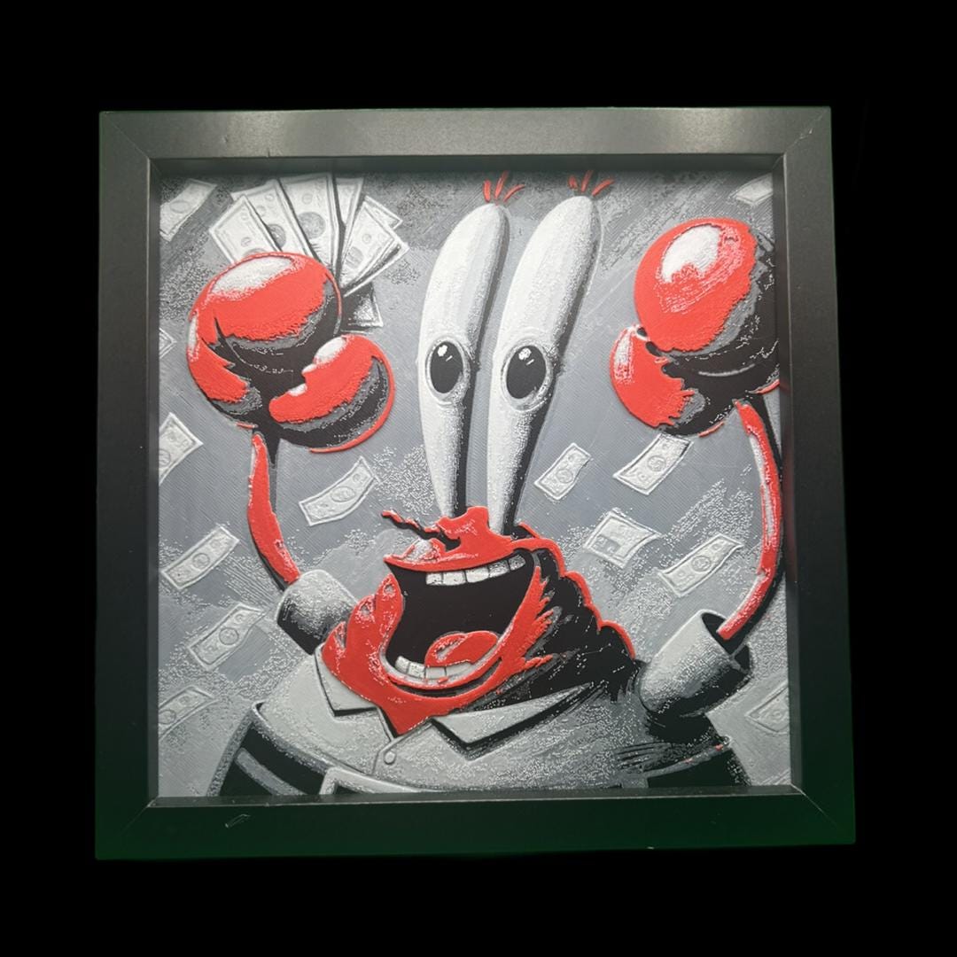 Mr Krabs - SpongeBob 3D Printed Fan Art