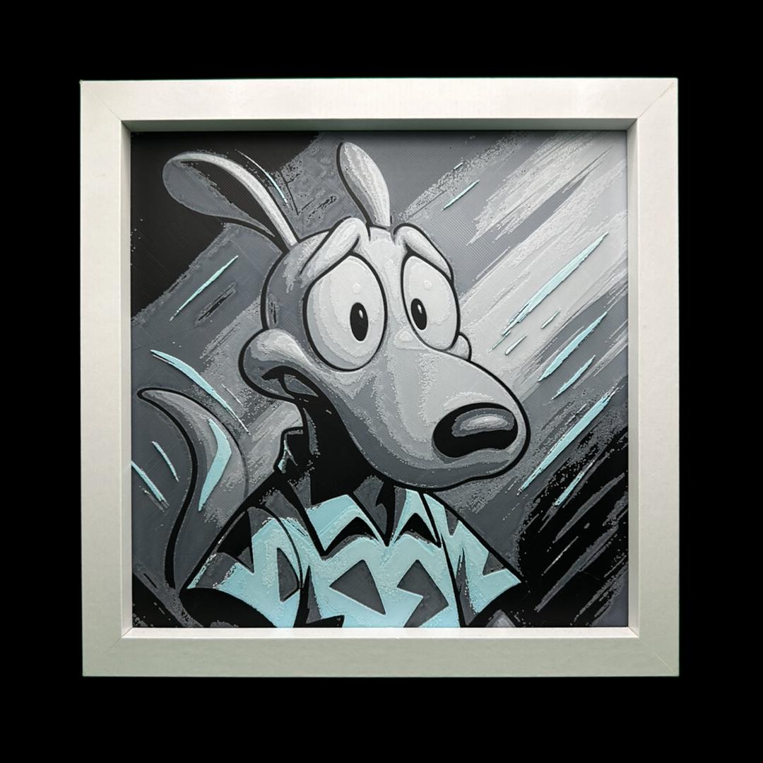 Rocko - Rockos Modern Life 3D Printed Fan Art