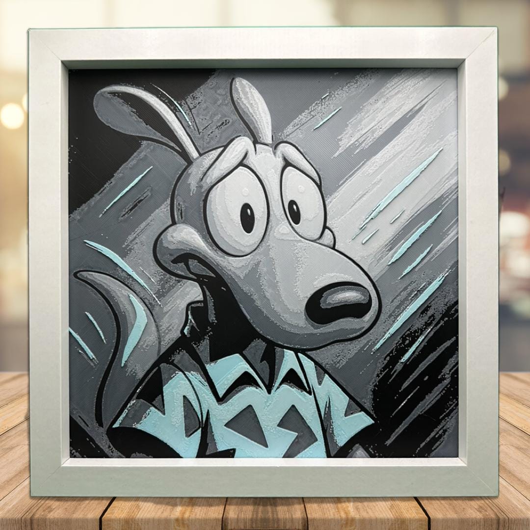 Rocko - Rockos Modern Life 3D Printed Fan Art