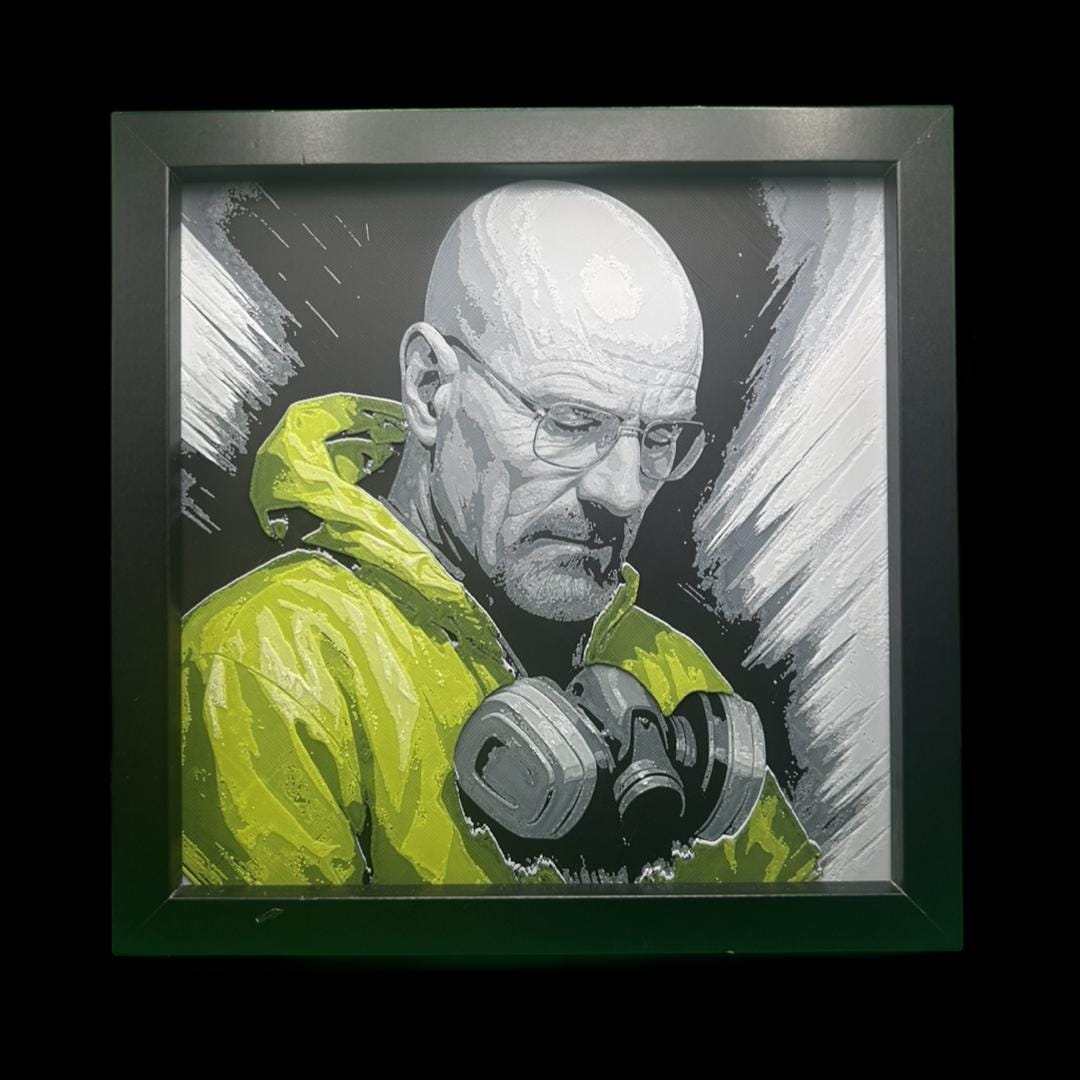 Walter White - Breaking Bad 3D Printed Fan Art