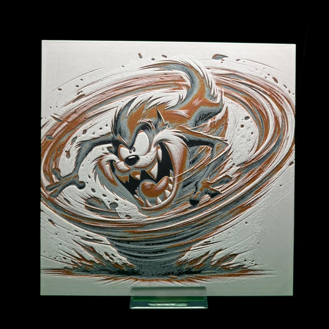 Taz the Tasmanian Devil  3D Printed Fan Art