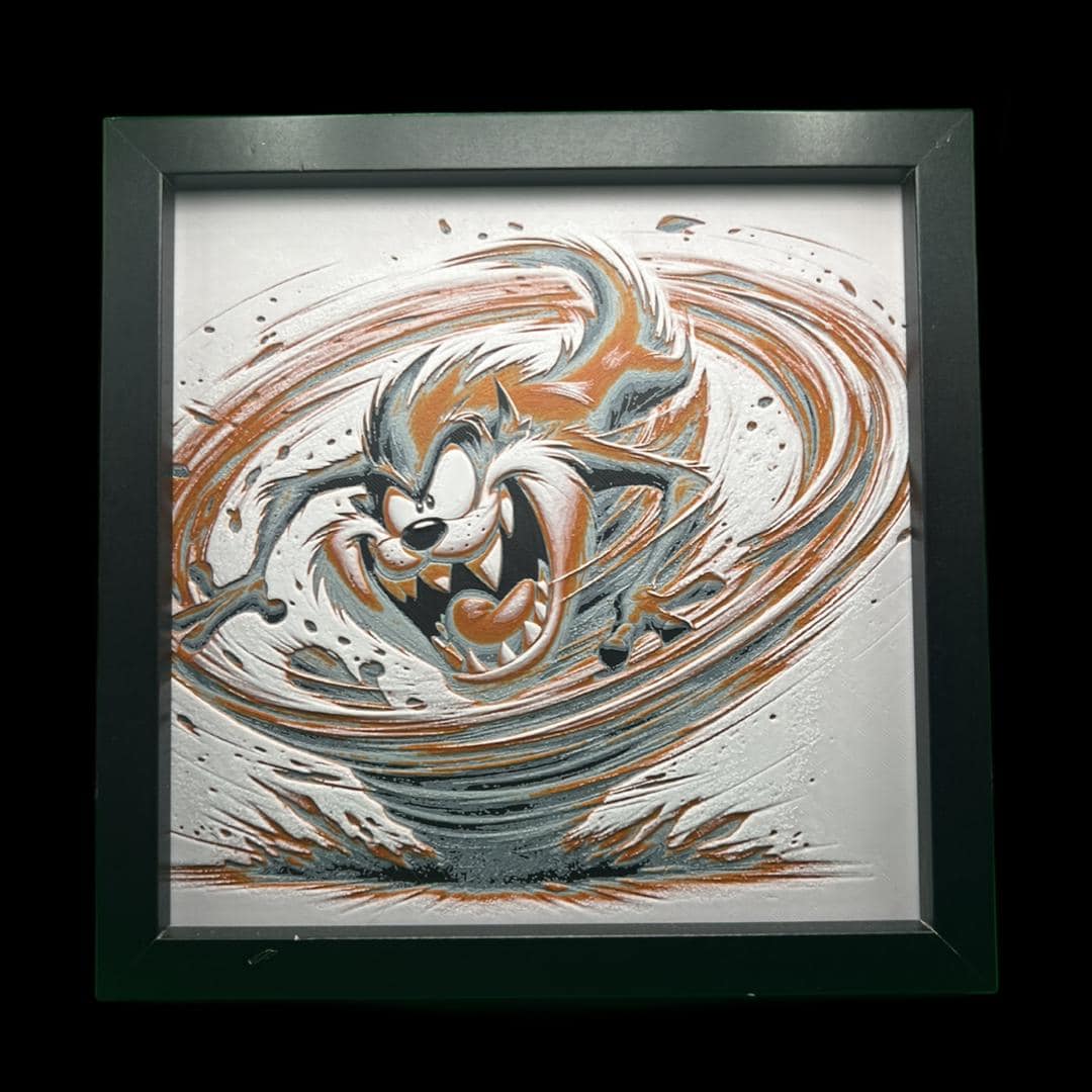 Taz the Tasmanian Devil  3D Printed Fan Art