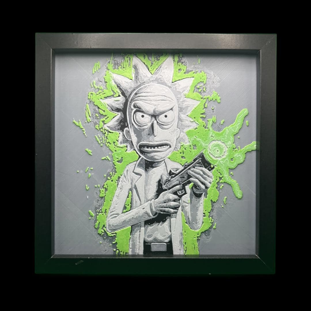 Rick - Rick and Morty  3D Printed Fan Art