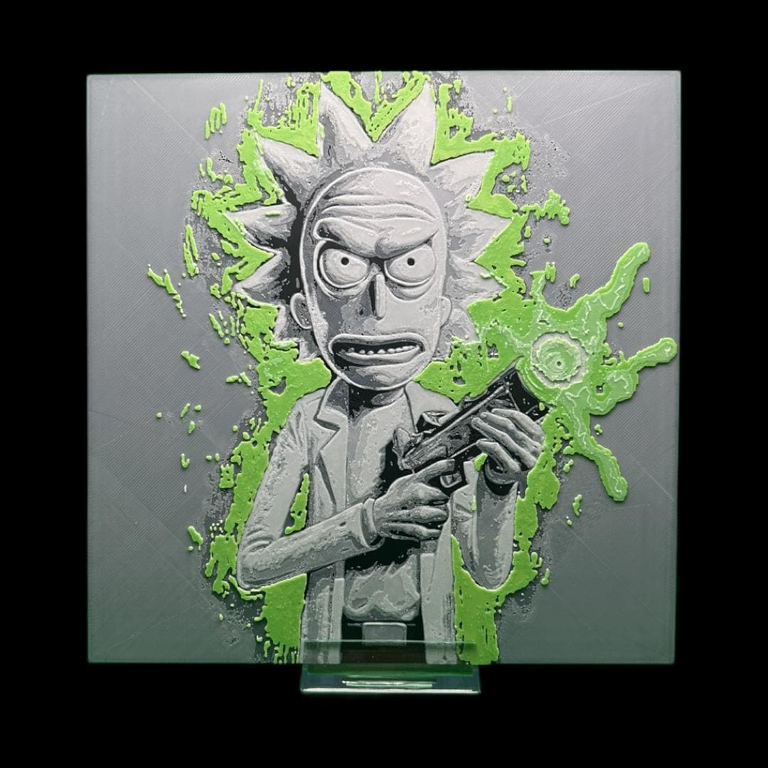 Rick - Rick and Morty  3D Printed Fan Art