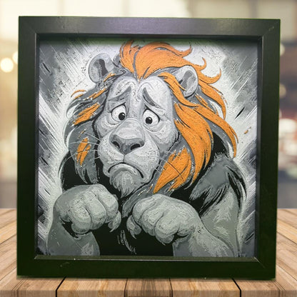 The Cowardly Lion - The wizard of Oz 3D Printed Fan Art