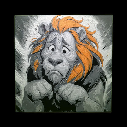 The Cowardly Lion - The wizard of Oz 3D Printed Fan Art