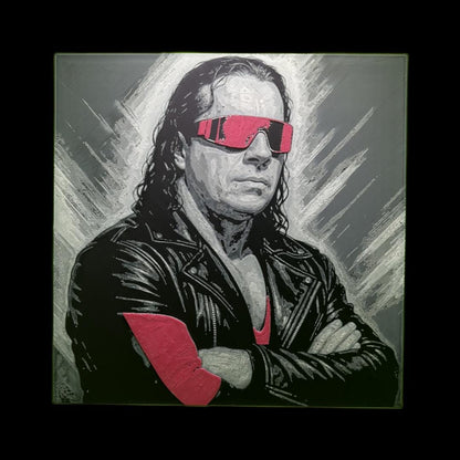 Bret “The Hitman Hart - WWE 3D Printed Fan Art