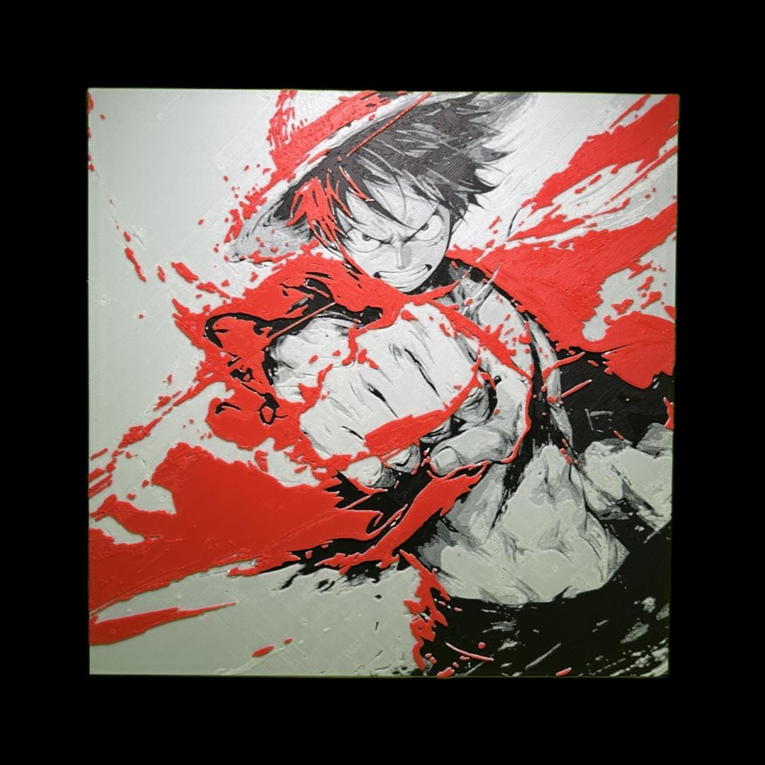 Monkey D. Luffy - One Piece 3D Printed Fan Art