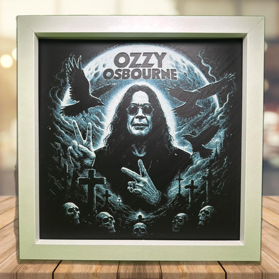 Ozzy Osbourne - Black Sabbath 3D Printed Fan Art