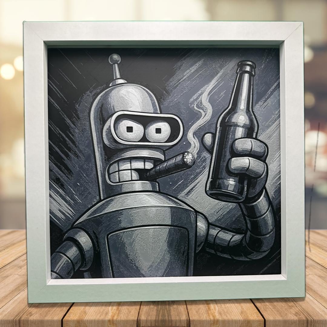 Bender - Futurama 3D Printed Fan Art