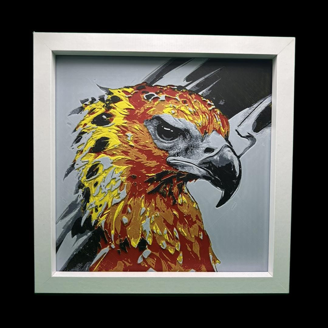 Fawkes the Phoenix - Harry Potter 3D Printed Fan Art