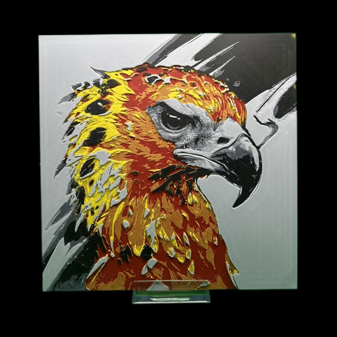 Fawkes the Phoenix - Harry Potter 3D Printed Fan Art