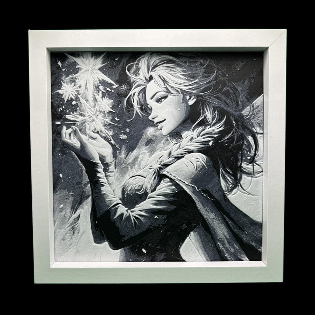 Elsa at Christmas 3D Printed Fan Art