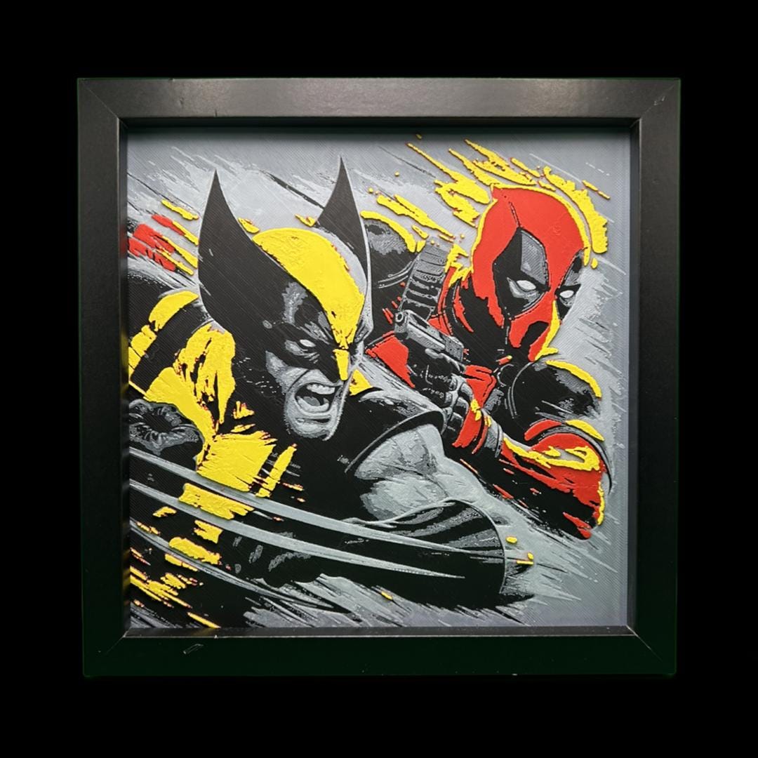 Deadpool and Wolverine V2 3D Printed Fan Art