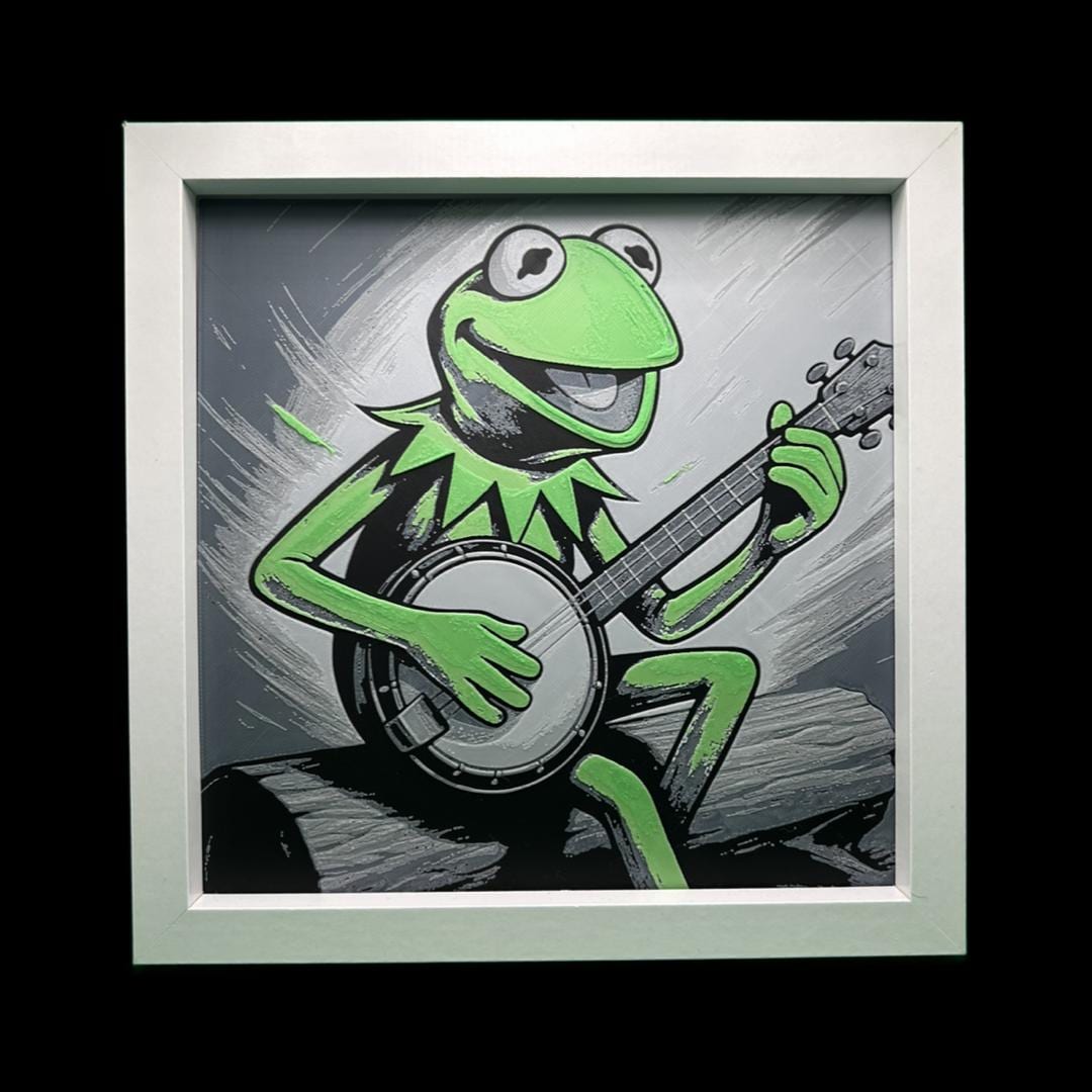 Kermit the Frog - The Muppets Printed Fan Art